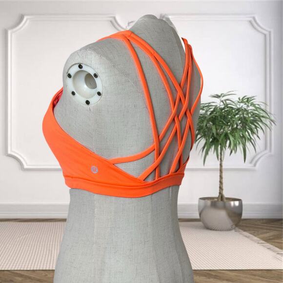 🍊 Lululemon Free To Be Serene Bra – Light Support for C/D Cup, Highlight Orange - Picture 2 of 4